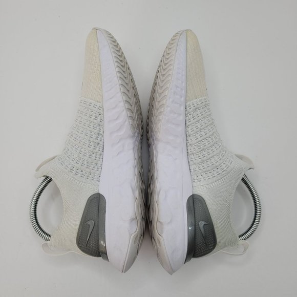 Nike Phantom Run Flyknit 2 Pure Platinum Women's Shoes CJ0280-100 US Size 8.5 - Picture 6 of 8